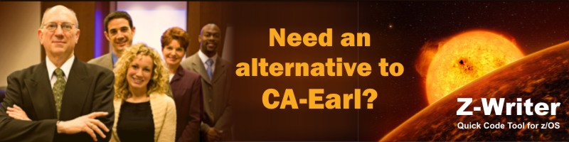 Need an Alternative to CA CA-Earl on your Mainframe. You need z/Writer's ZWEARL.